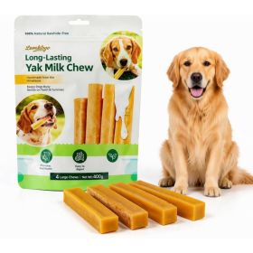 MADE 4 PETS Yak Cheese Himalayan Dog Chews,Milk Yak Chews For Large Dogs (Option: Large 4 Pack)