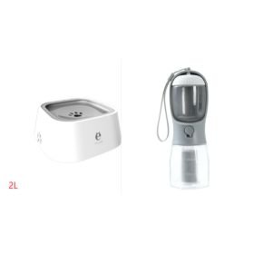 Dog Water Cup Drinking Food Garbage Bag Three-in-one Portable Small Multi-functional Pet Cups Pets Supplies (Option: 300ml Garbage Bag-Set1)