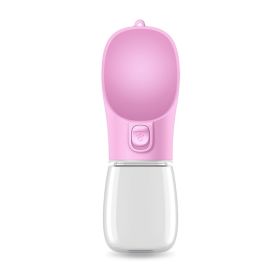 Portable Drinking Cup For Pets (Option: Pink-300ML)