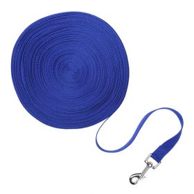 Dog Leash Long Obedience Recall Foot Feet Training Lead 6/15/23/33/50/100 FT (Option: 23 FT-Blue)